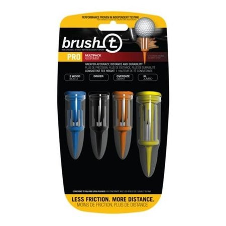 PROACTIVE SPORTS ProActive Sports DBT006 Brush-T 4 pack (Wood; Driver; Oversize; XLT) DBT006